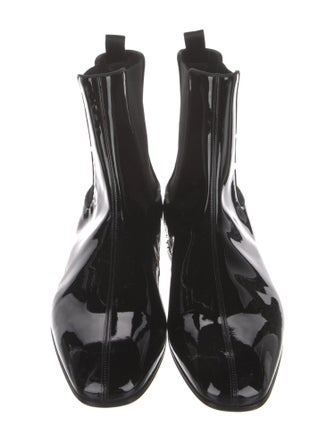 Christian Louboutin Patent Leather Chelsea Boots