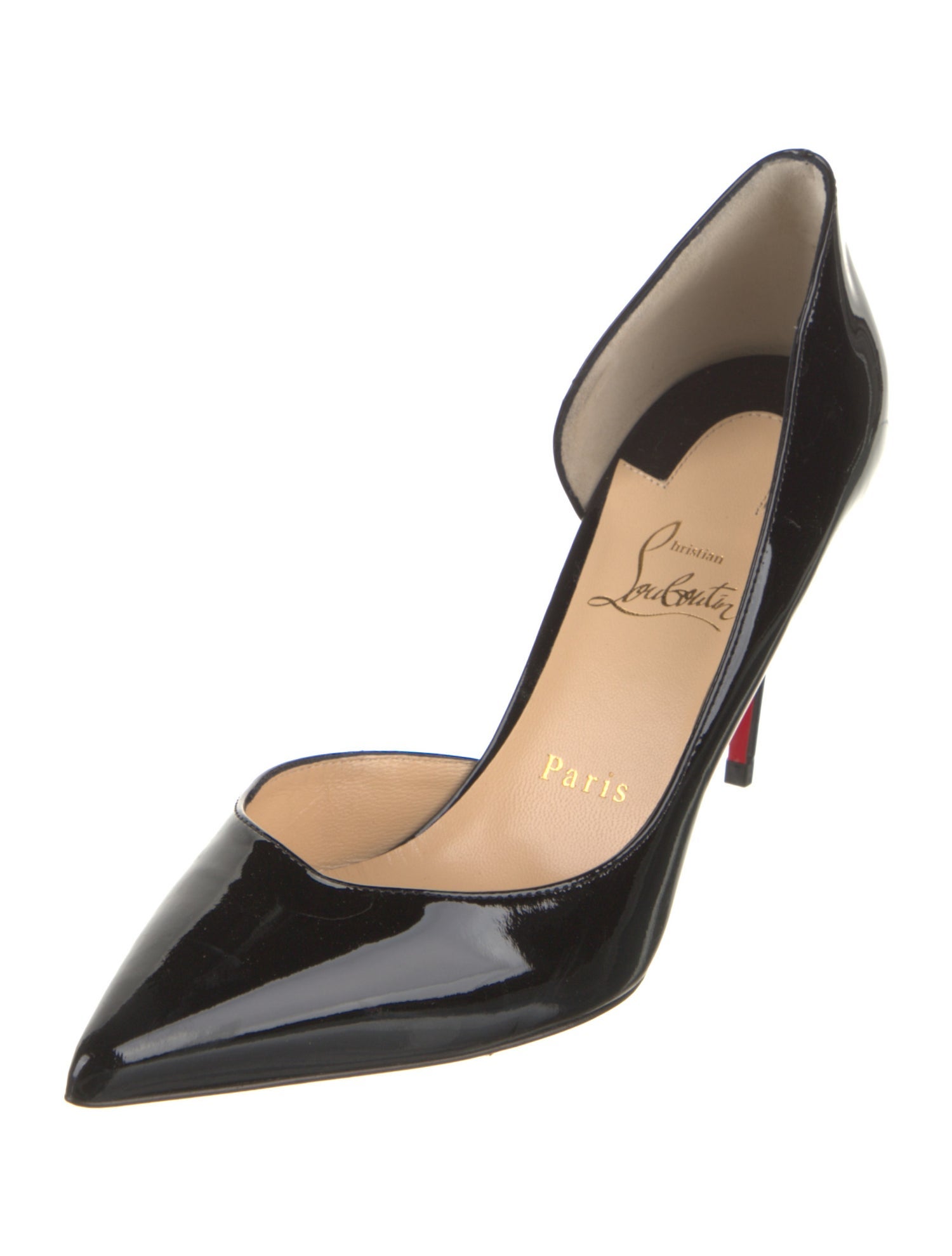 Christian Louboutin Patent Leather D'Orsay Pumps