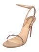 Christian Louboutin Leather Studded Accents Sandals