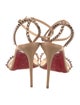 Christian Louboutin Leather Studded Accents Sandals