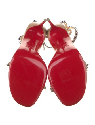 Christian Louboutin Leather Studded Accents Sandals