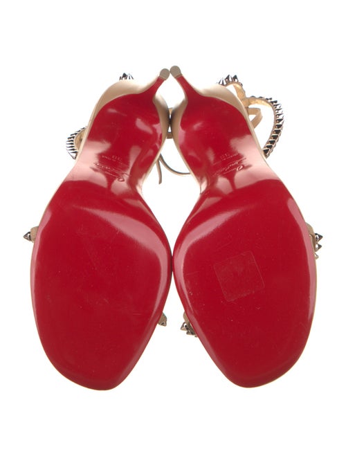 Christian Louboutin Leather Studded Accents Sandals