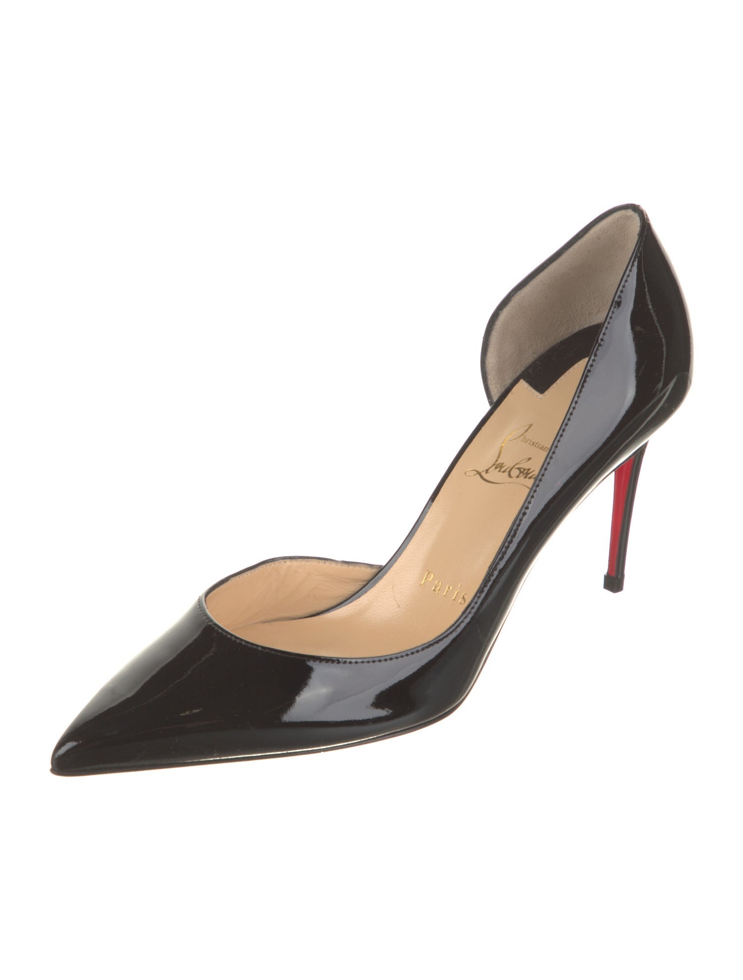 Christian Louboutin Patent Leather D'Orsay Pumps