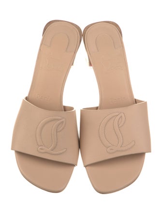 Christian Louboutin Leather Slides