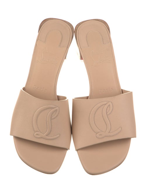 Christian Louboutin Leather Slides