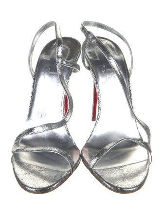 Christian Louboutin Leather Slingback Sandals
