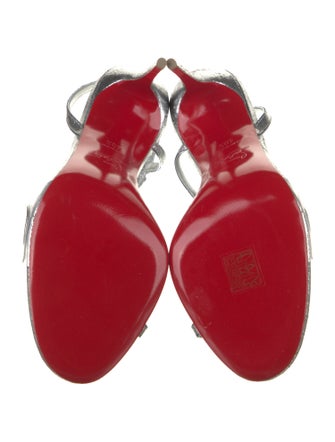 Christian Louboutin Leather Slingback Sandals
