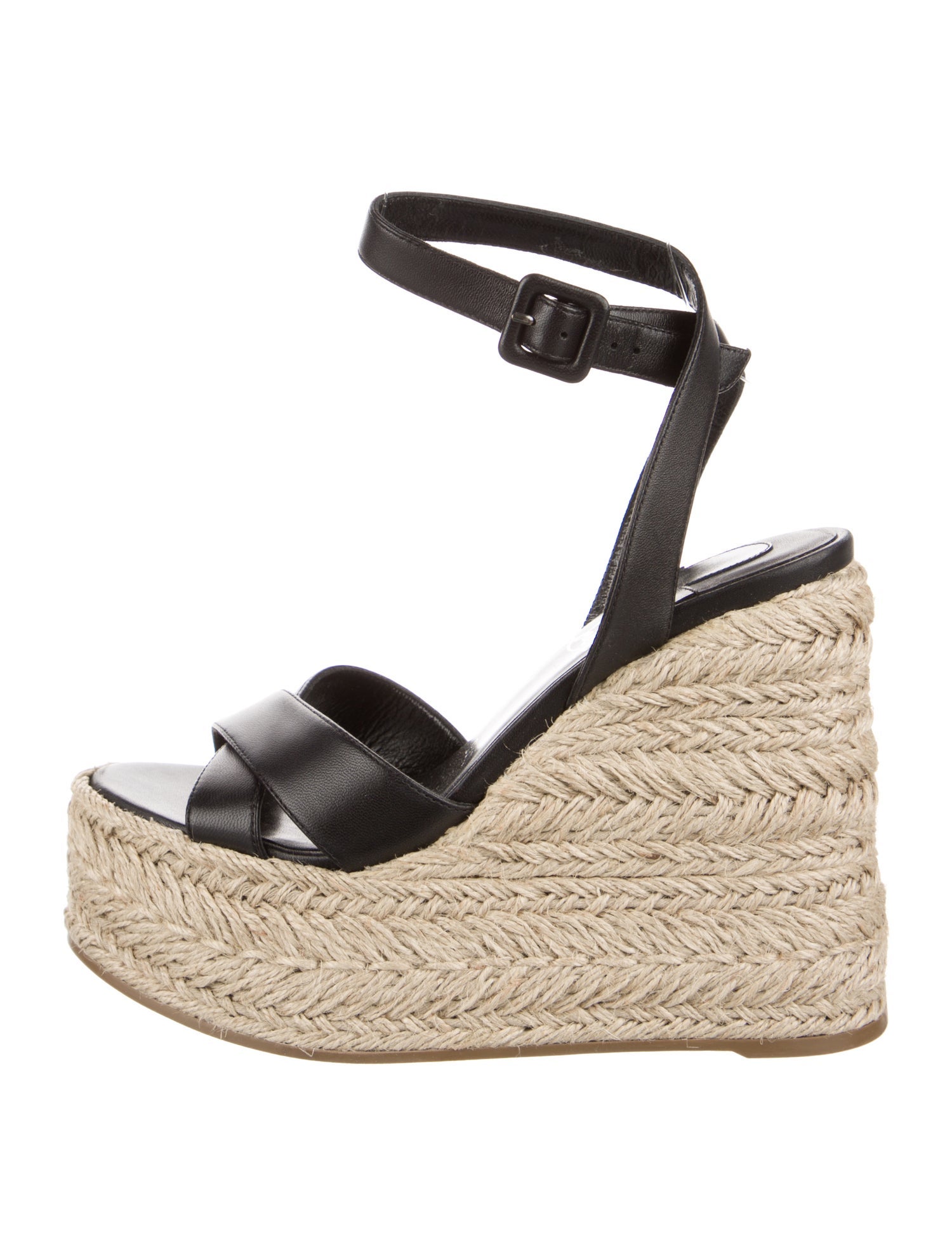 Christian Louboutin Leather Colorblock Pattern Espadrilles