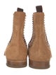 Christian Louboutin Rockstud Spike Suede Chelsea Boots