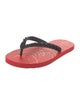 Christian Louboutin Rubber Studded Accents Flip Flops
