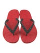 Christian Louboutin Rubber Studded Accents Flip Flops