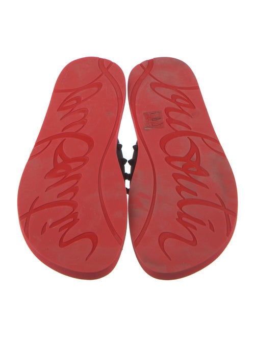Christian Louboutin Rubber Studded Accents Flip Flops