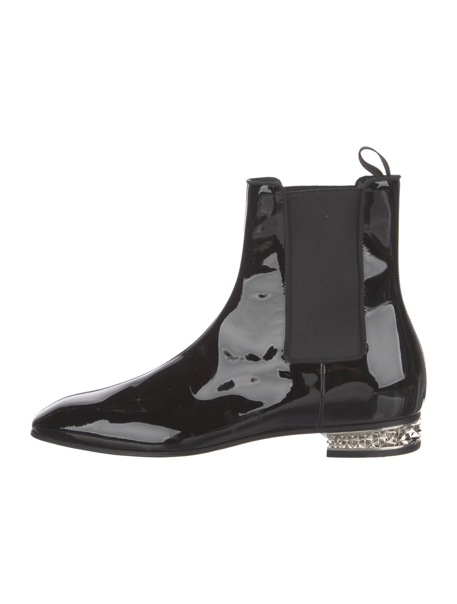 Christian Louboutin Patent Leather Chelsea Boots