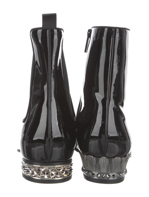 Christian Louboutin Patent Leather Chelsea Boots