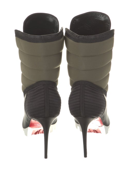 Christian Louboutin Colorblock Pattern Lace-Up Boots