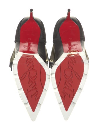 Christian Louboutin Colorblock Pattern Lace-Up Boots