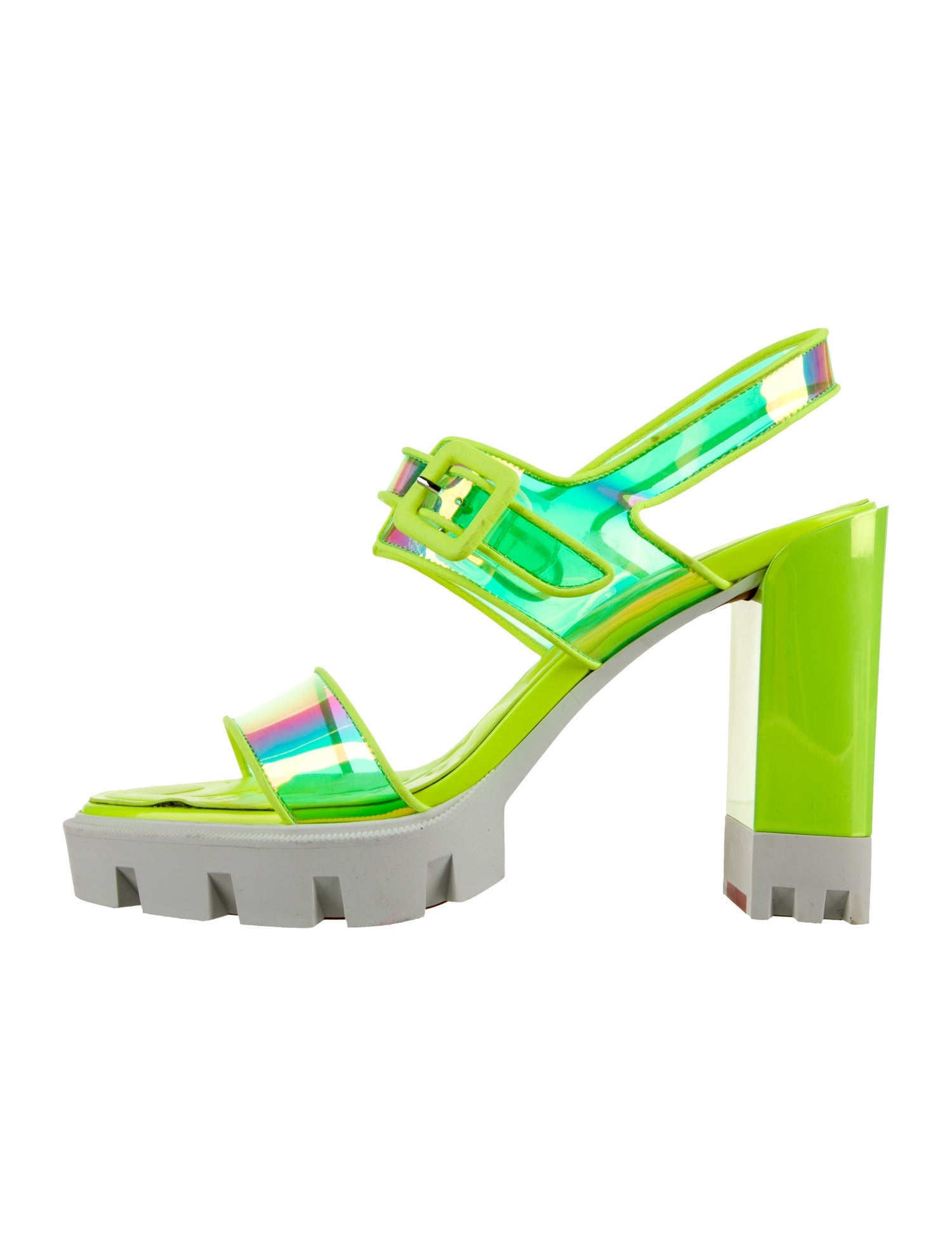 Christian Louboutin Colorblock Pattern Sandals