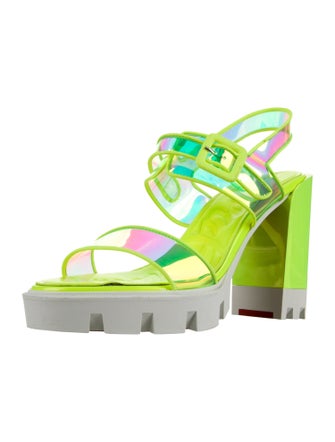 Christian Louboutin Colorblock Pattern Sandals