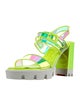Christian Louboutin Colorblock Pattern Sandals