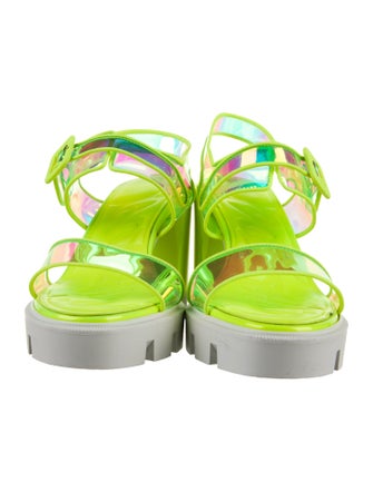 Christian Louboutin Colorblock Pattern Sandals