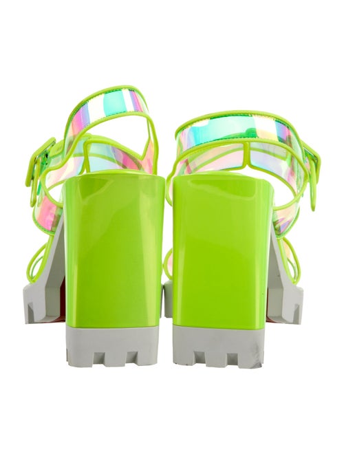 Christian Louboutin Colorblock Pattern Sandals