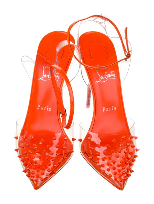 Christian Louboutin Printed Studded Accents Pumps