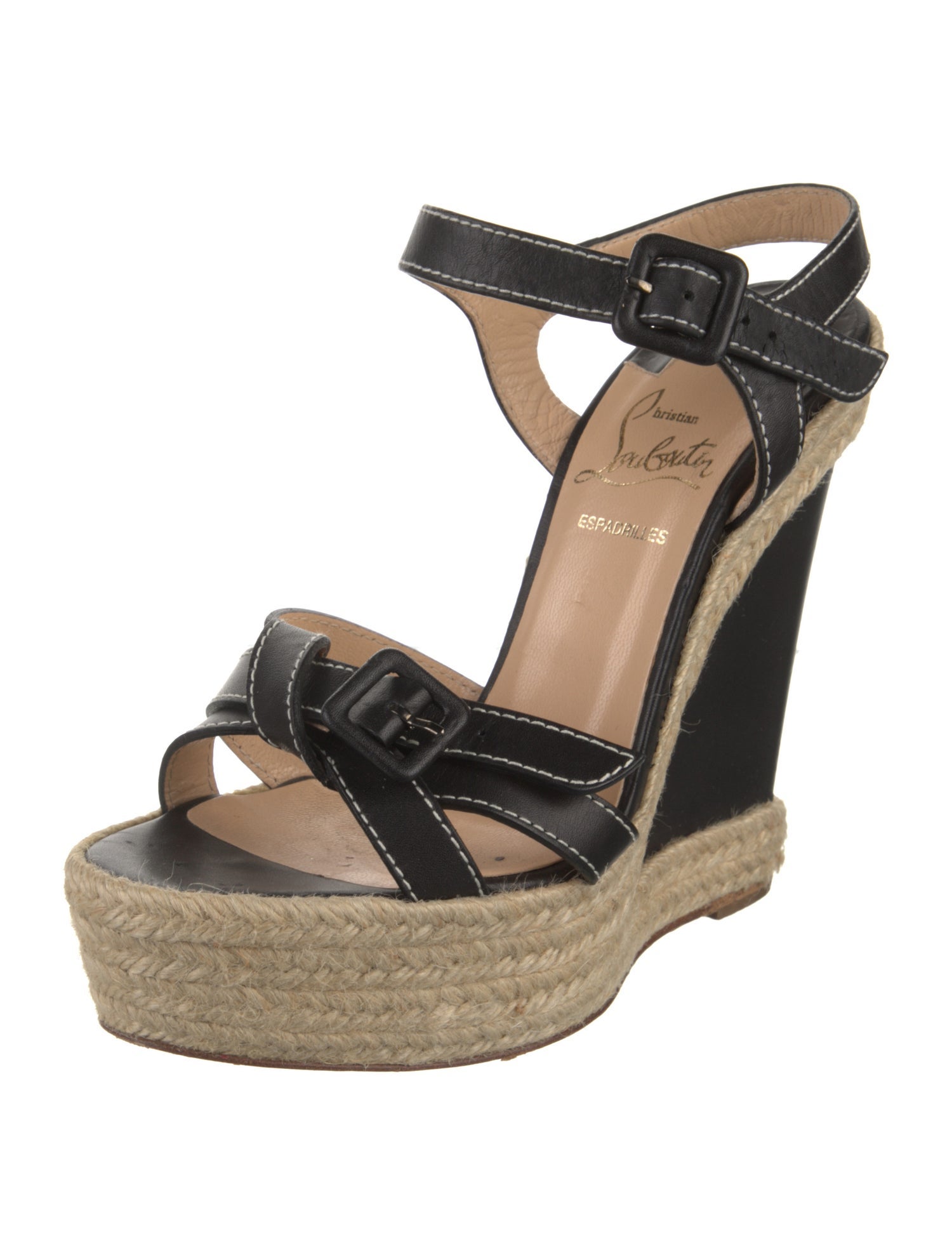 Christian Louboutin Leather Espadrilles