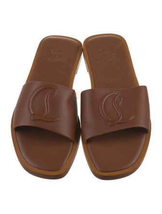 Christian Louboutin Leather Slides