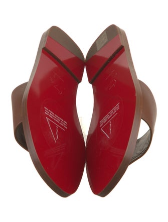 Christian Louboutin Leather Slides