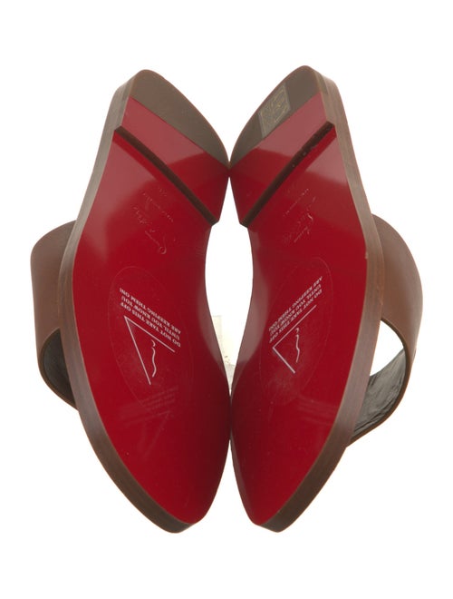 Christian Louboutin Leather Slides