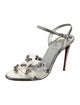 Christian Louboutin PVC Crystal Embellishments Sandals
