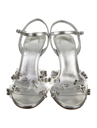 Christian Louboutin PVC Crystal Embellishments Sandals
