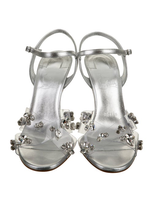 Christian Louboutin PVC Crystal Embellishments Sandals