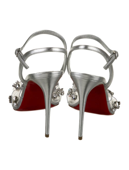Christian Louboutin PVC Crystal Embellishments Sandals