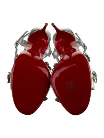 Christian Louboutin PVC Crystal Embellishments Sandals