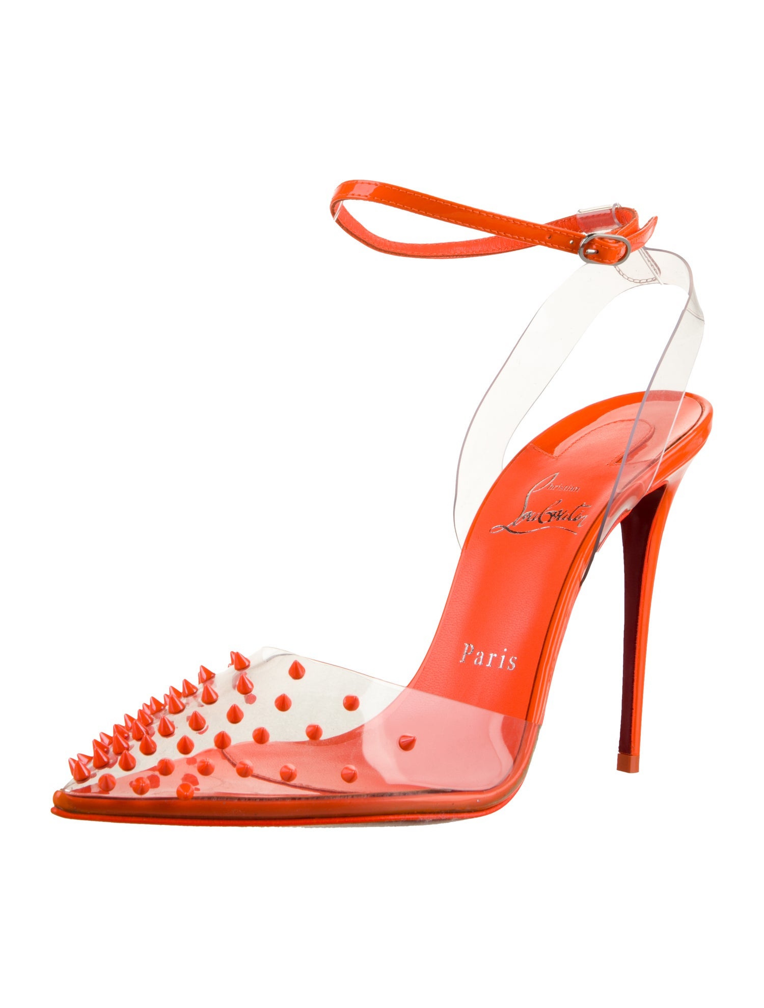 Christian Louboutin Studded Accents Slingback Pumps