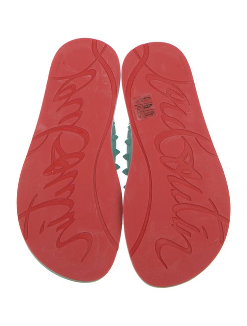 Christian Louboutin Rubber Studded Accents Flip Flops