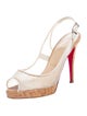 Christian Louboutin Mesh Slingback Pumps