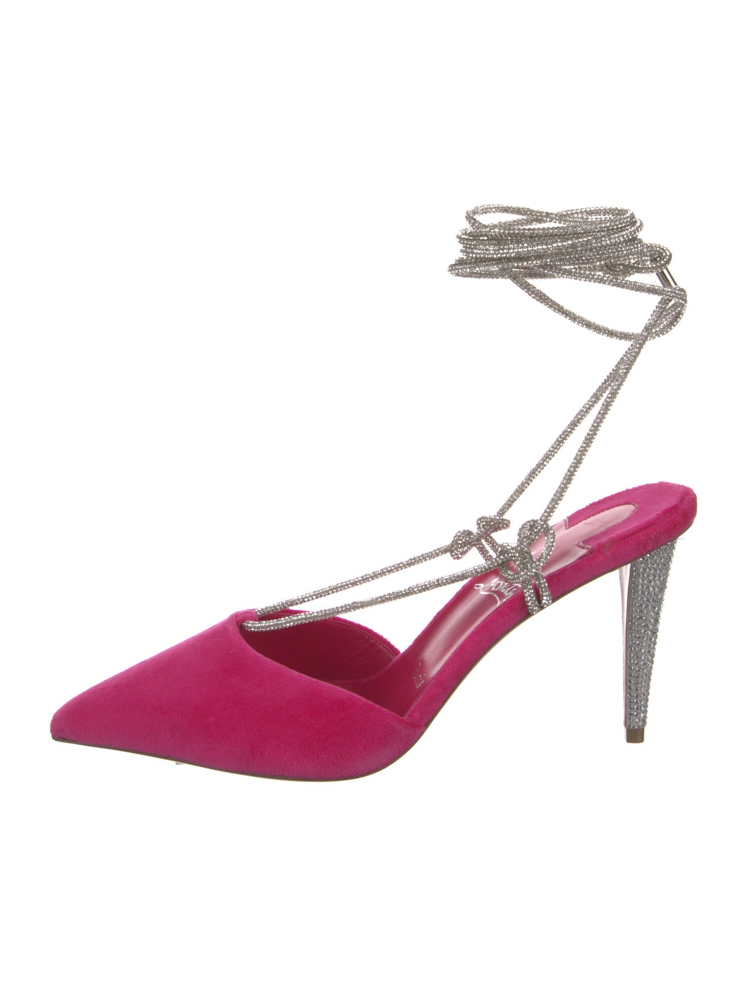 Christian Louboutin Velvet Slingback Pumps