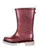 Christian Louboutin Girls' Glitter Rubber Rain Boots