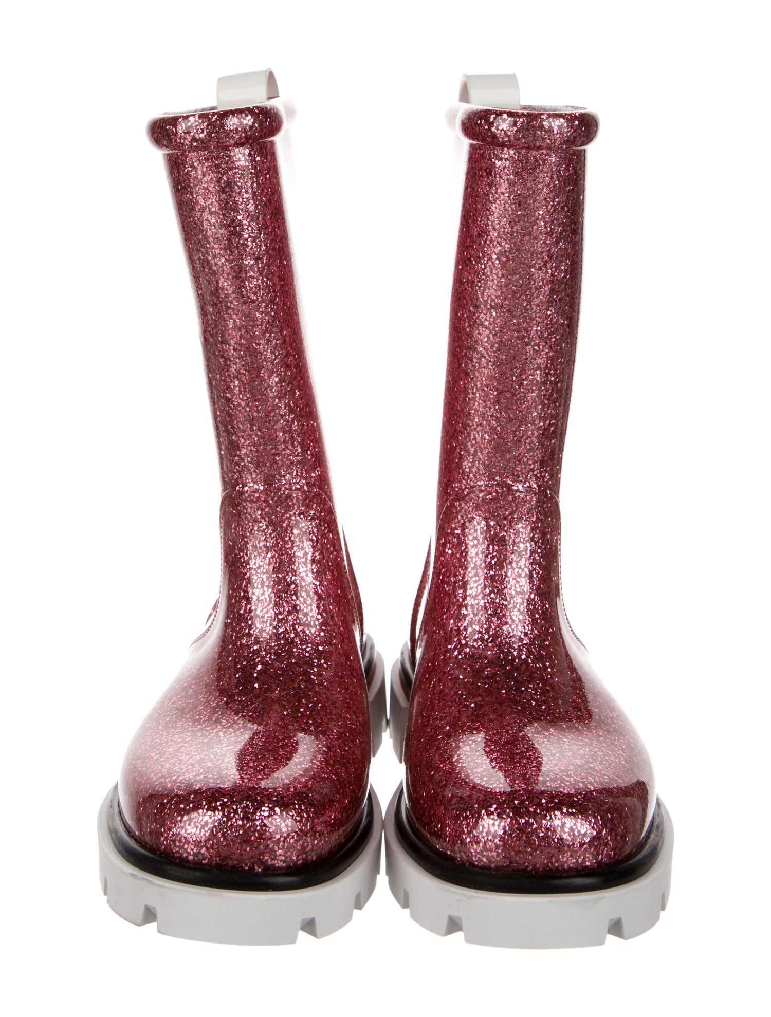 Christian Louboutin Girls' Glitter Rubber Rain Boots