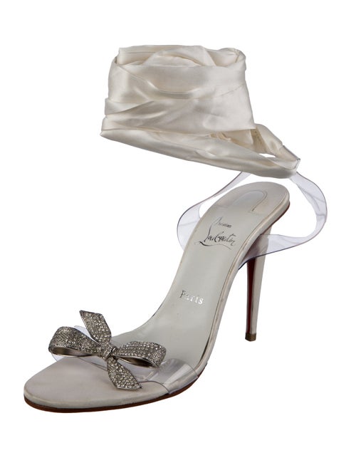 Christian Louboutin PVC Bow Accents Sandals