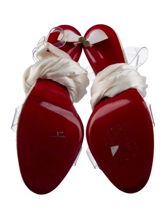 Christian Louboutin PVC Bow Accents Sandals