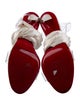 Christian Louboutin PVC Bow Accents Sandals