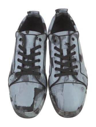 Christian Louboutin Leather Printed Sneakers
