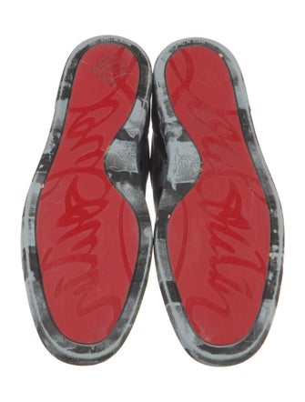 Christian Louboutin Leather Printed Sneakers
