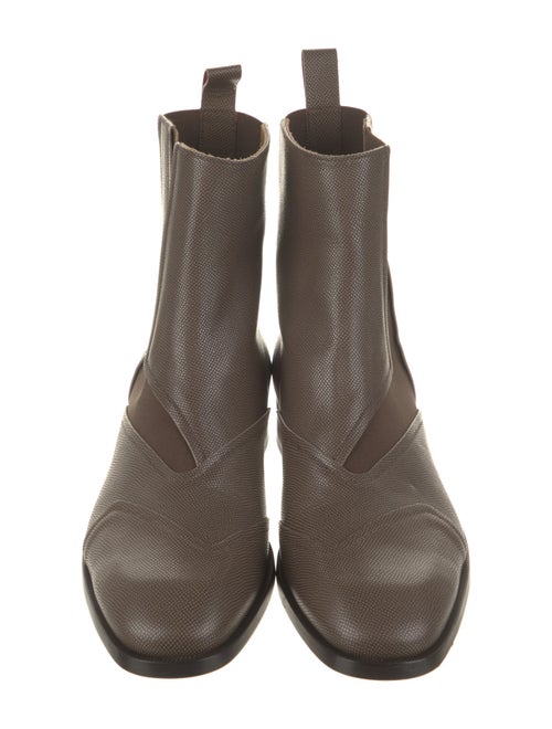 Christian Louboutin Camel Leather Chelsea Boots
