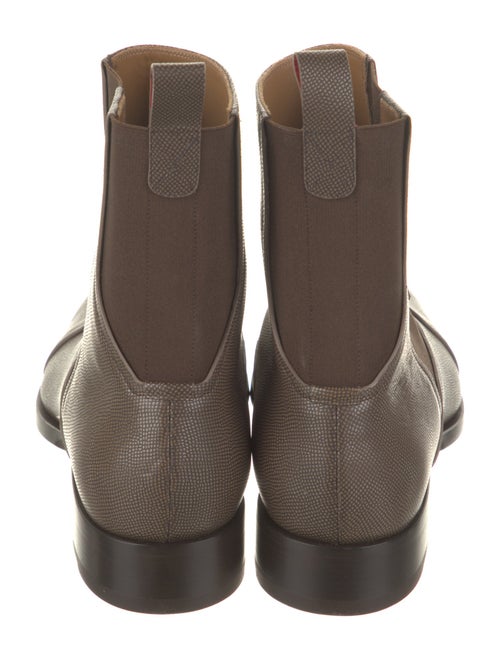 Christian Louboutin Camel Leather Chelsea Boots