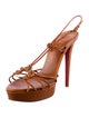 Christian Louboutin Leather Slingback Sandals