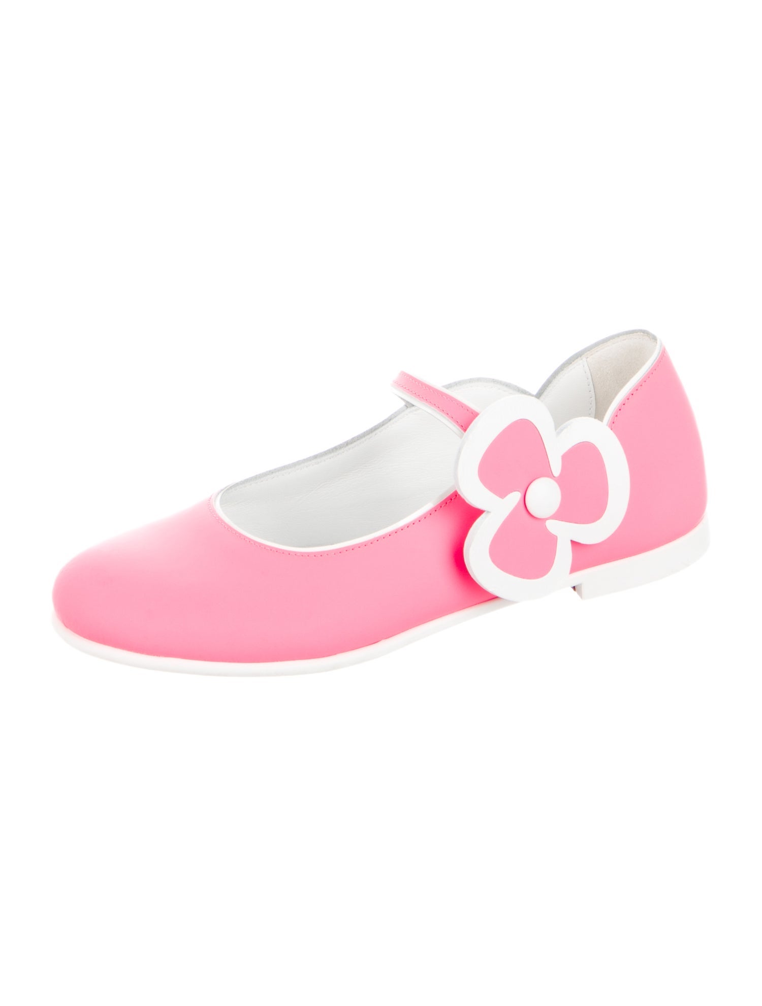 Christian Louboutin Girls' Leather Ballet Flats